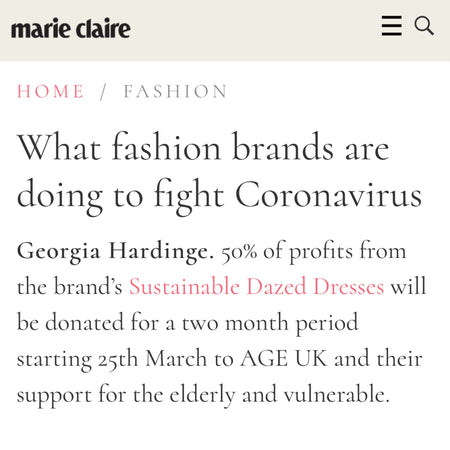Georgia Hardinge's Age UK Campaign featured by Marie Claire