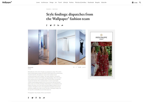 Wallpaper Magazine Feature Georgia Hardinge's Flagship Store