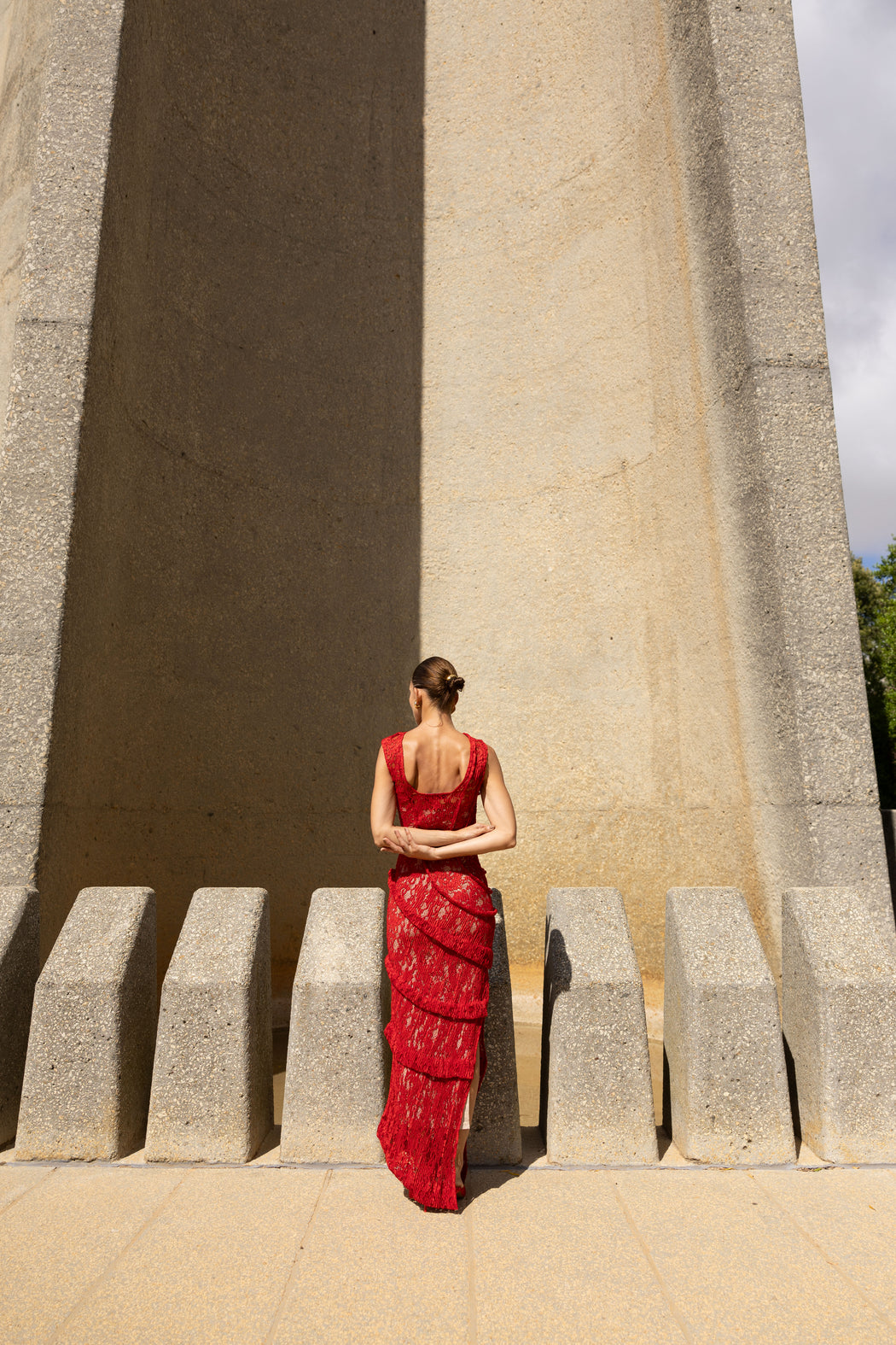 Spiral Dress Floor Length