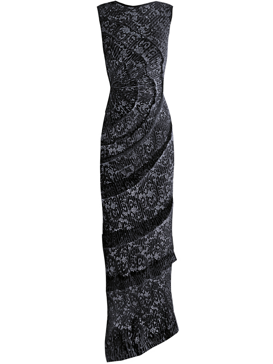 Spiral Dress Floor Length